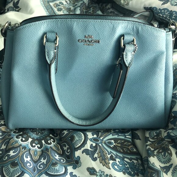 Coach Handbags - LIKE NEW Coach Crossbody/Satchel - Dusty blue